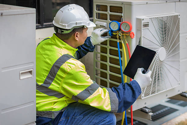 Professional Hvac technician working in Riverside, AL